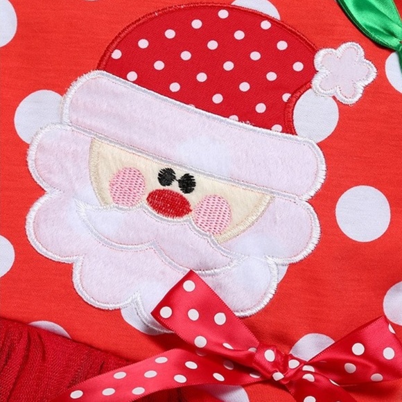 Santa Claus Sleeveless Tutu Dress - Ruffles - Picture 4 of 4